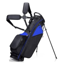 Lightweight 7 Way Divider Golf Stand Bag for Men/Women- Dual Black/Blue