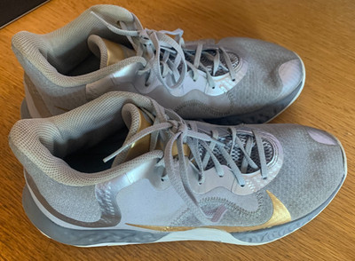 Nike Renew Elevate CK2669-007 Men s 11 Basketball Shoes Gray Gold