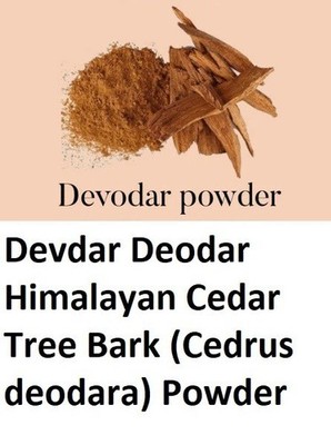 Devdar Deodar Himalayan Cedar Tree Bark (Cedrus deodara) Powder 100% Purest