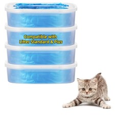 4 Pack Cat Litter Refill Bags, 15 Ft Scented, Universal Fit Genie Cartridge