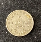 1929 Newfoundland 5 Cents — photo from another recent sale