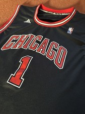 Chicago Bulls NBA Koszulka do koszykówki Adidas #1 Derrick Rose Rozmiar Medium 2013/14