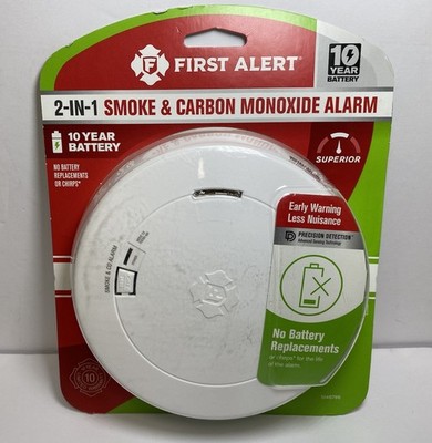 First Alert ~ 2-in-1 Smoke & Carbon Monoxide Alarm ~Superior~ 1046796 ~ NEW!