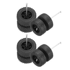 4 Set 164 Wheels And Tires Set Off-road Vehicles Black Rims