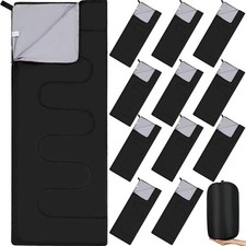 12 Pack Camping Sleeping Bags for Adults Homeless Bulk Cold Weather Kids Slee...