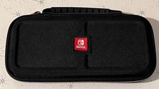 Official OEM Nintendo Switch 10 Carrying Case Black Hard Shell W/Game Storage