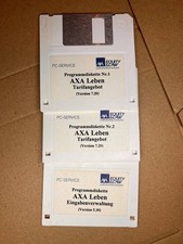 3 floppy disk 3,5" AXA Equity Law vita offerta tariffaria gestione input PC