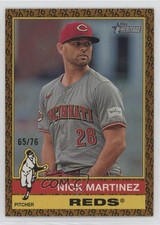 2025 Topps Heritage High Number SP Color of the Year 65/76 Nick Martinez tw0
