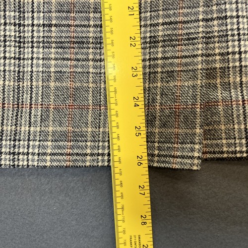 Vintage Young Pendleton Sz 7-8 Burgundy Plaid Wool Maxi Skirt Teacher Black Gray - Picture 5 of 6