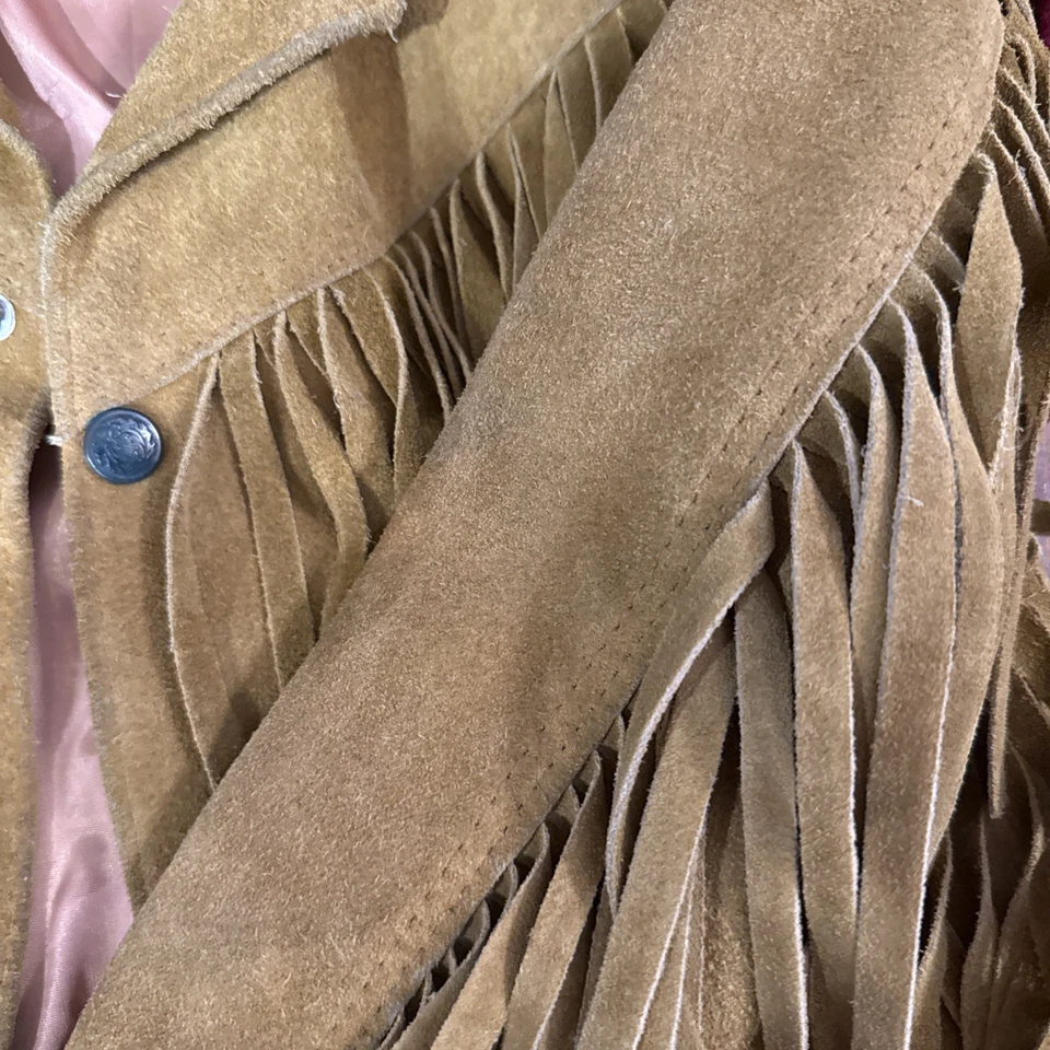 Auténtico traje de vaquero de cuero hecho a mano por nativos americanos Pypsa vintage Foto 4 de 4