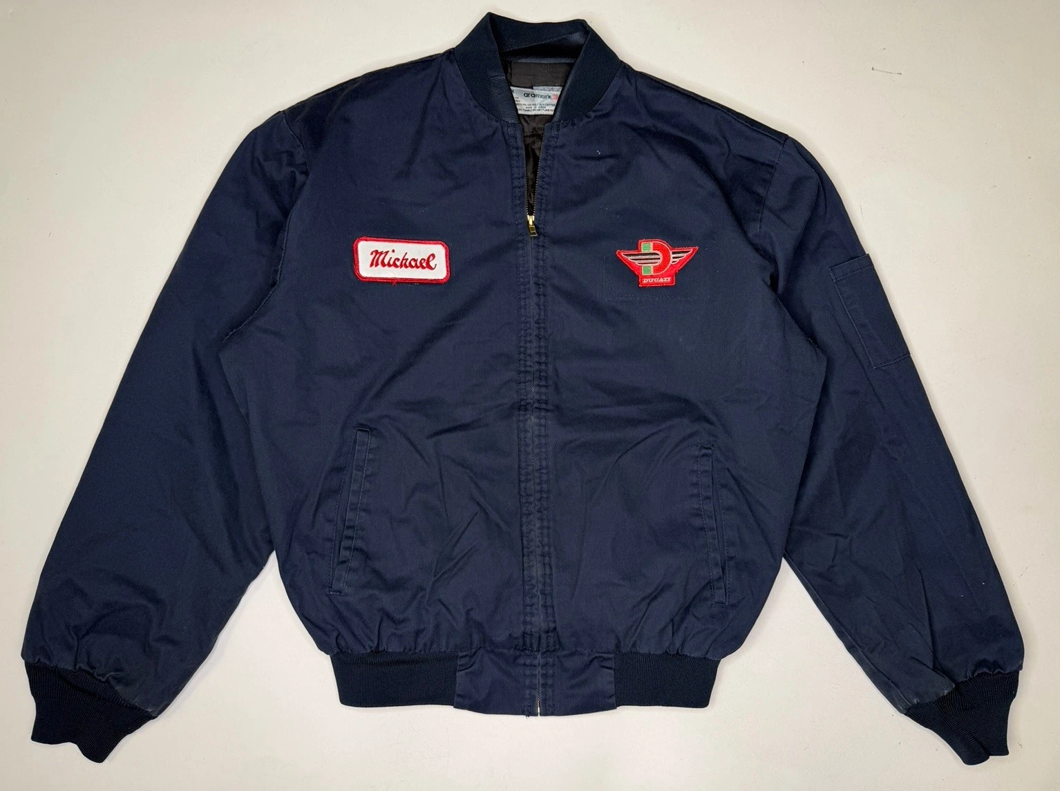 Vintage Ducati Motorcycles Mechanic Work Delivery Jacket | M