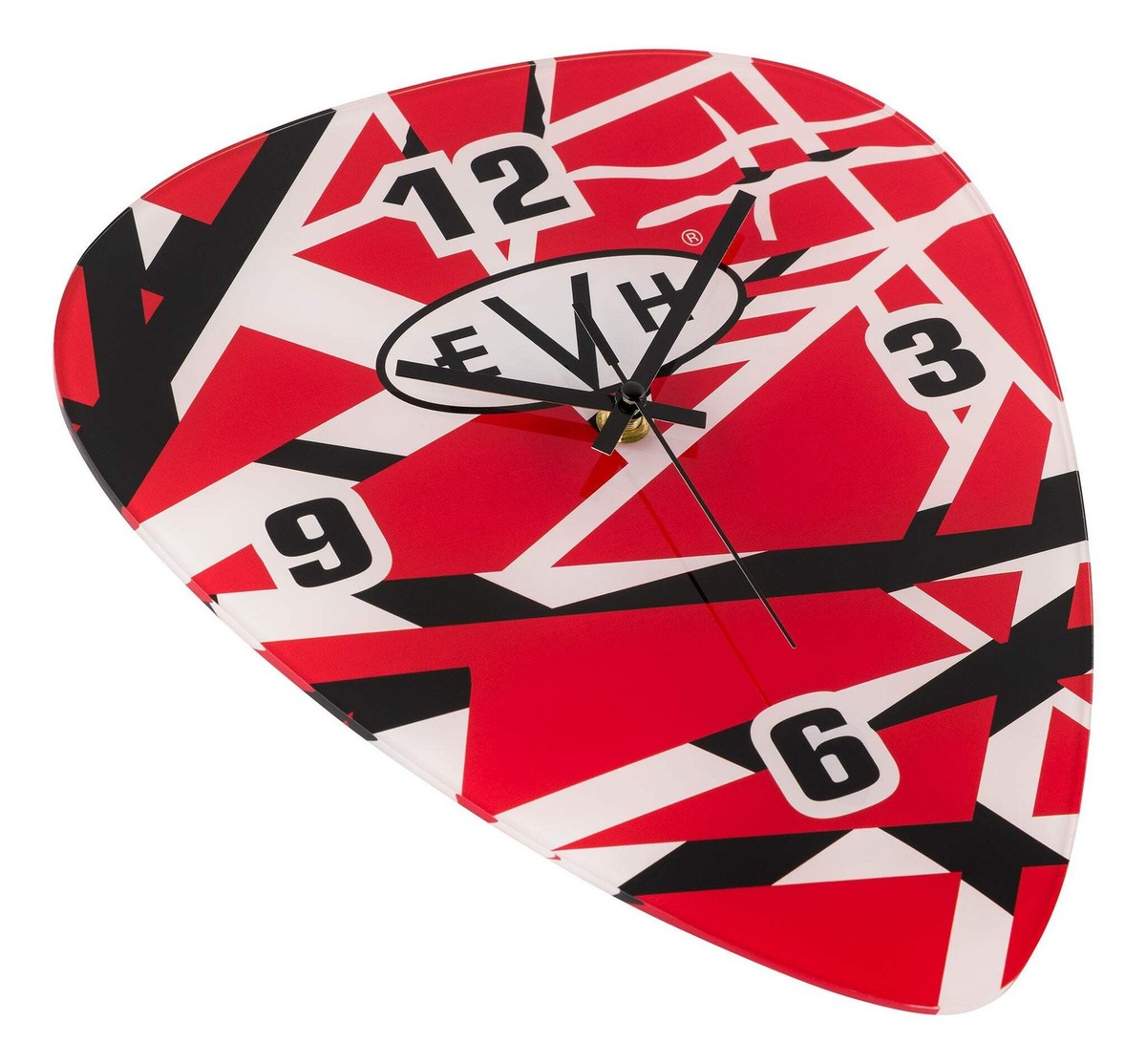 Eddie Van Halen Striped Guitar Pick Wall Clock - New, Officially