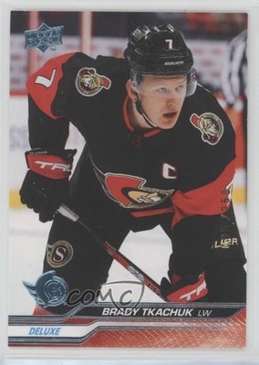 2023-24 Upper Deck Series 1 Deluxe 35/250 Brady Tkachuk #126 1b6r