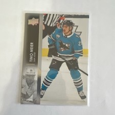 Upper Deck 2021-22 Series 1 Timo Meier San Jose Sharks #152 Hockey Base Card