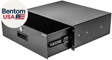 Server Cabinet Case 19 Inch Rack Mount DJ Locking Lockable Deep Drawer with Key