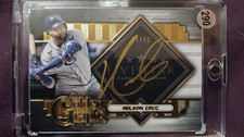 2022 Topps Five Star Golden Graphs Nelson Cruz Auto /40 Tampa Bay Rays #GG-NC