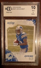 NFL Jahvid Best 2010 Score Rookie # 347 Graded BCCG 10 MINT