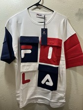 Fila Hakan Color block Tee Shirt  Size Med 10...