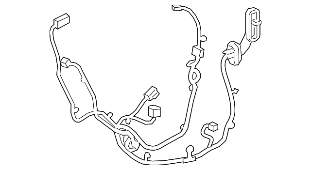 Genuine GM Driver Side Rear Door Wiring Harness 84893242 OEM