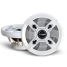 BAZOOKA MAC8100W 2-WAY 8" MARINE COAXIAL SPEAKER SYSTEM W/ 150 WATT PEAK - WHITE