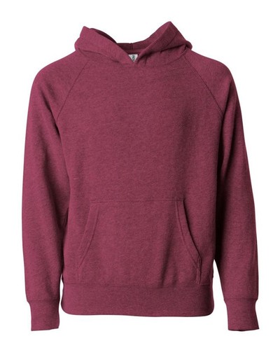 Independent Trading Co. PRM15YSB Youth Lightweight Raglan Hooded Sweatshirt - Picture 10 of 11