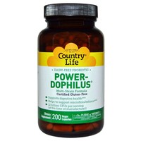 Country Life - Probiotic Milk-free Power-dophilus, 200-count Vegetarian Capsules on sale Country Life - Probiotic Milk-free Power-dophilus, 200-count Vegetarian Capsules on sale