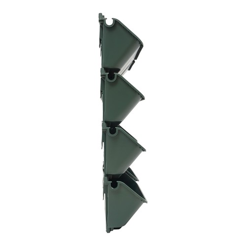 8Pcs Vertikale Garten Pflanzer Wand montierte Pflanzer f��r Patio Outdoor-Dekor - Foto 9 di 18