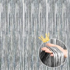 3 Pack Tinsel Party Streamers Tassel Backdrop for Birthday Wedding Baby Shower