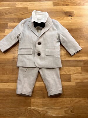 Baby Boy 3-6 Months Next Formal Wedding Tweed Suit Outfit