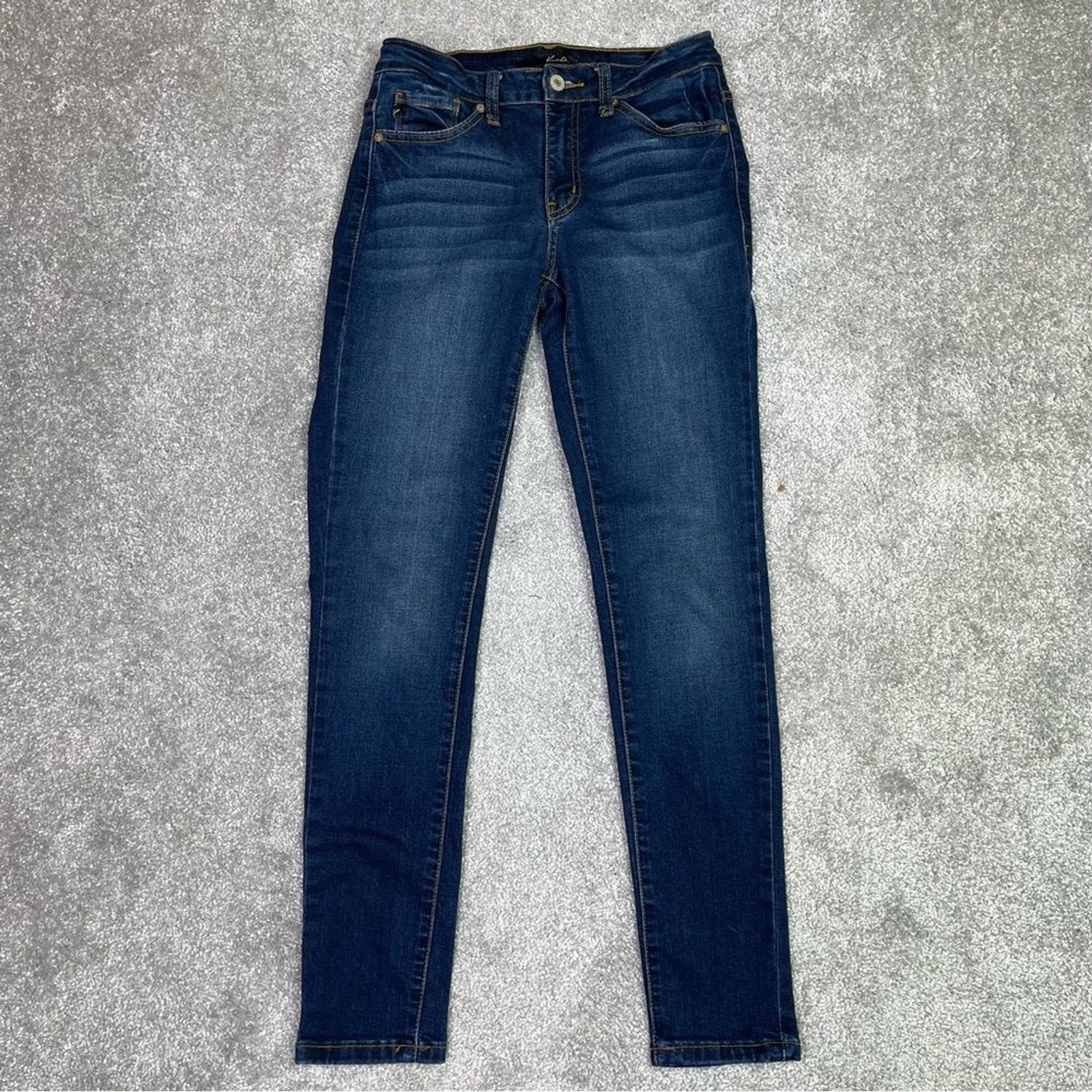 KanCan Jeans Women's 26 Blue Skinny Mid-Rise Dark Denim Stretch