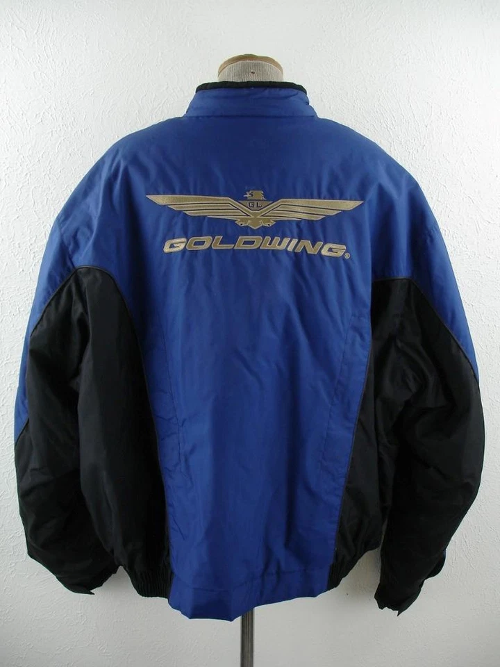 Men's 4XL Gold Wing Honda Rider Collection Motorcycle Racing Blue Jacket + Liner - Image 4 of 4