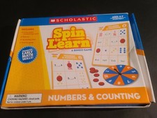 COMPLETE Scholastic Spin to Learn, Numbers and Counting Ages 4 to 7 A Bingo Game