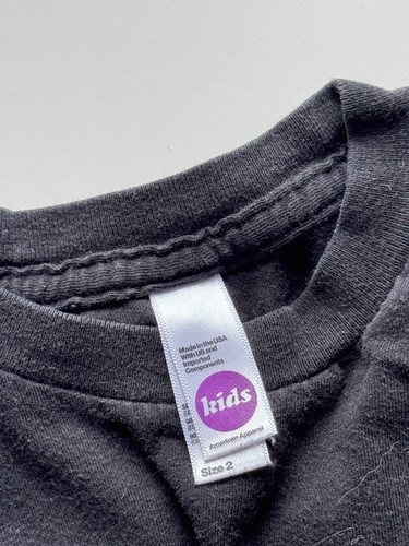 AMERICAN APPAREL Black "The Future Is Female" Mother Daughter T-Shirts, Size M/2 - Picture 9 of 10
