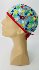 Scrub Cap Nurse Scrubs Hat Nursing Doctor Surgical Vet, Rainbow Colorful Stars
