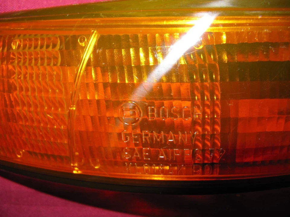 Lente señal de giro izquierda Porsche 911 1973 NOS Bosch Alemania 911 631 947 00 Foto 4 de 4