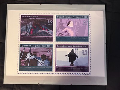 Frank H Jump-  Torture Series -  2007 US Commemorative Stamps - digital collage