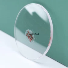 Flat Sapphire 1.0/1.2/1.5/2.0/2.5/3.0MM Thick Watch Glass Round Crystal 20-41.5