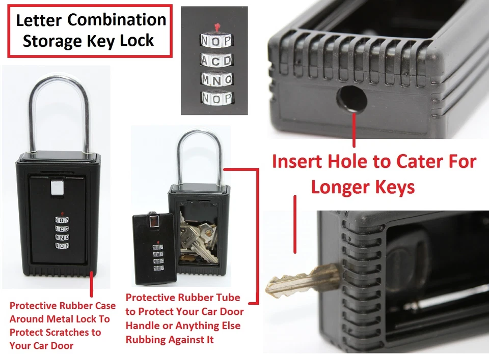 2 x SURF LOCK KEY SAFE BOX STORAGE PADLOCK COMBINATION MTB CYCLING RUNNING - image 3 of 4