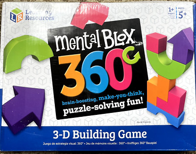 250170 Toy Learning Resources MENTAL BLOX 360 Block Building Game NEW Sealed