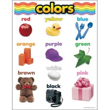 Colors Learning Chart, 17" x 22" Trend Enterprises Inc. T-38025