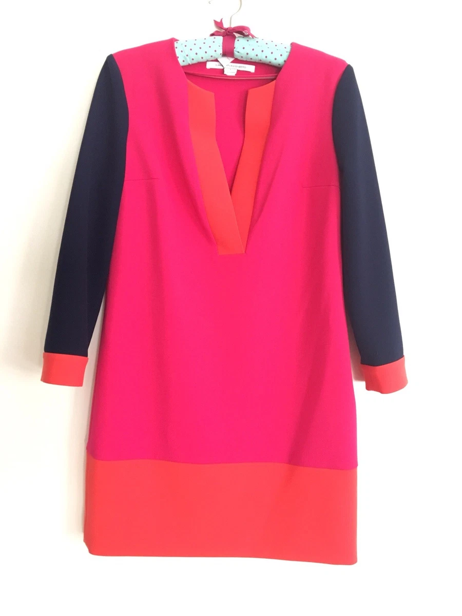 Dvf color top block dress