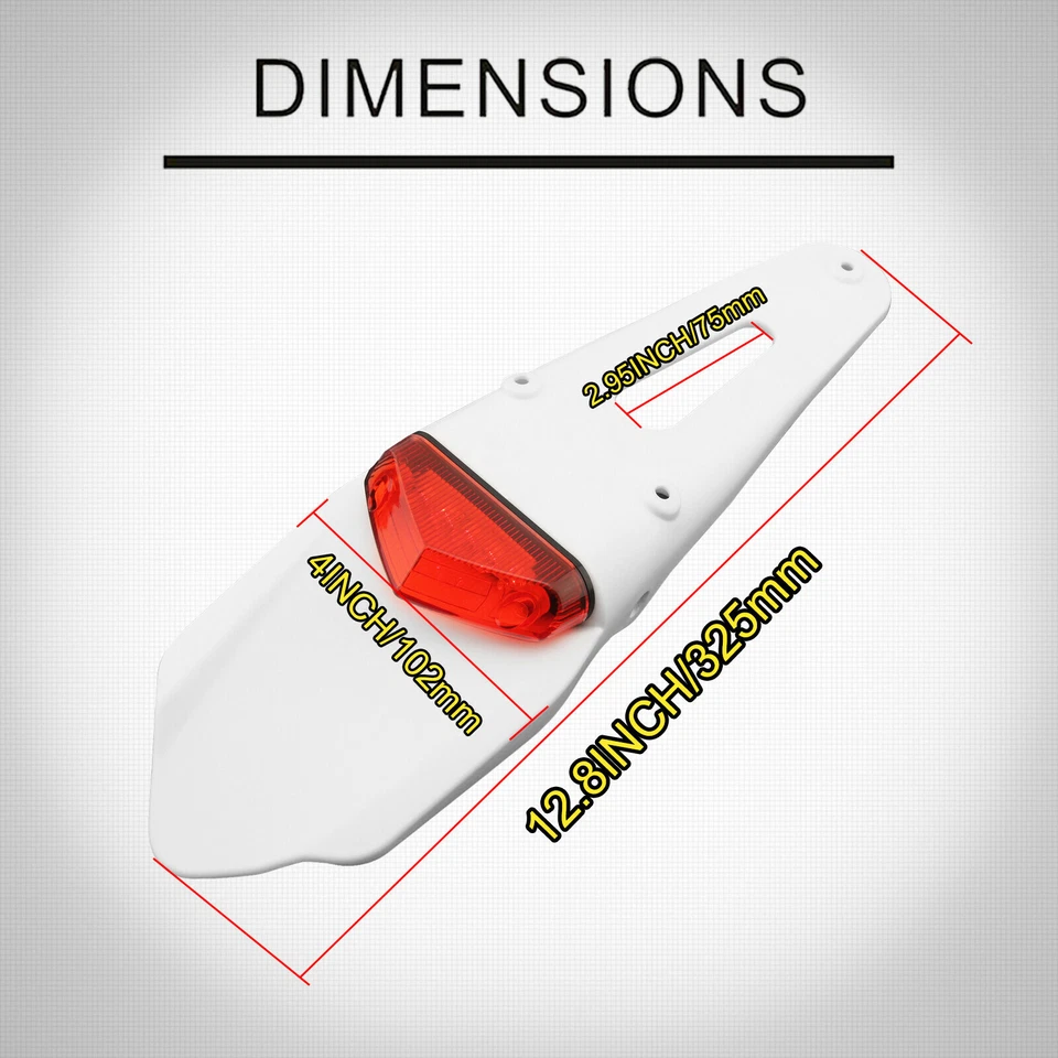 Led Tail Light w/o Turning Signal Fender Eliminator For 2004-2022 Honda CRF250R - Image 2 of 4