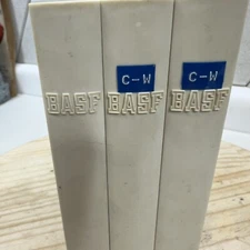 BASF Reel to Reel 3 tape Library Cases Outline Lettering