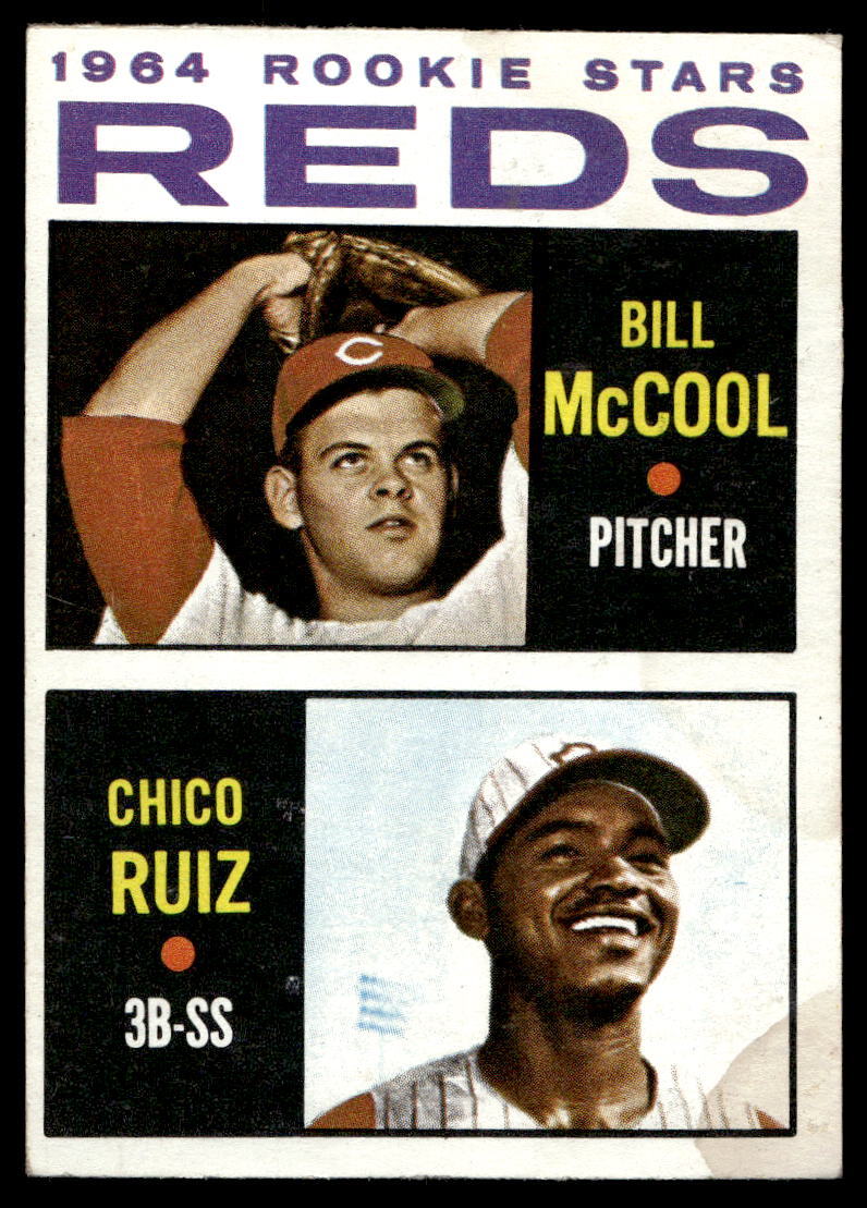 1964 Topps #356 Reds Rookie Stars Bill McCool / Chico Ruiz