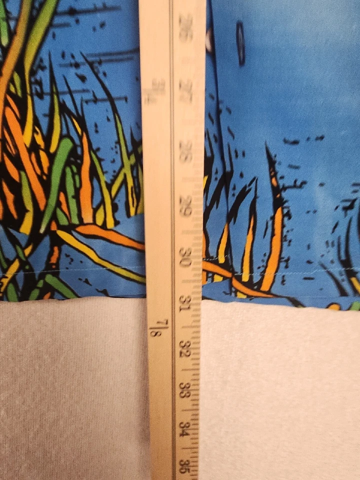 Adidas Button Up Hawaiian Shirt Mens Large XL Allover  Print Short Sleeve - Image 3 of 4