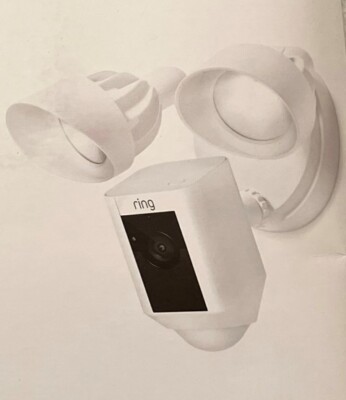 Ring Floodlight Camera 110-db Siren 1080 HD Video Two Way Talk Motion  Activated 852239005482|