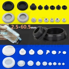 Snap-On Hole Plug Silicone Rubber Blanking Seal Bung Pipe Tube (2.5mm-60.6mm)