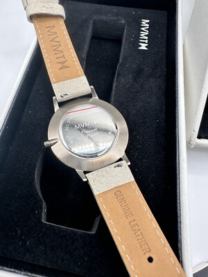 MVMT Boulevard Watch Quartz 38mm White Crescent Marble Dial  display picture 1