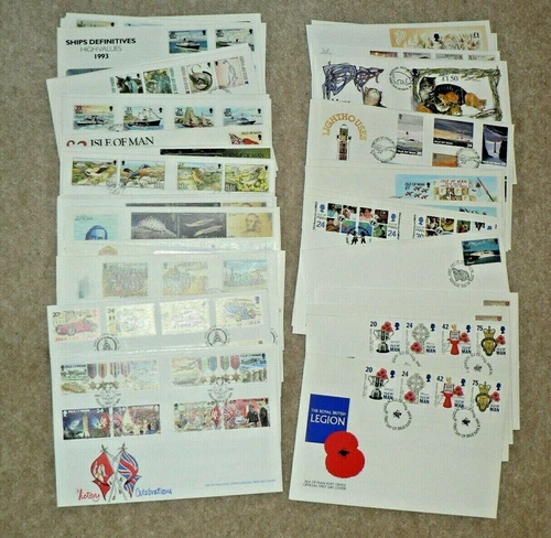 Isle of Man First Day Covers, Various Sold Individually, 1993 - 1996, No Address