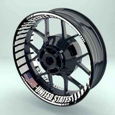 Motorcycle Rims Engraved Motorcycle Wheel Rim Stickers : Honda wheel rim decals custom made for ...